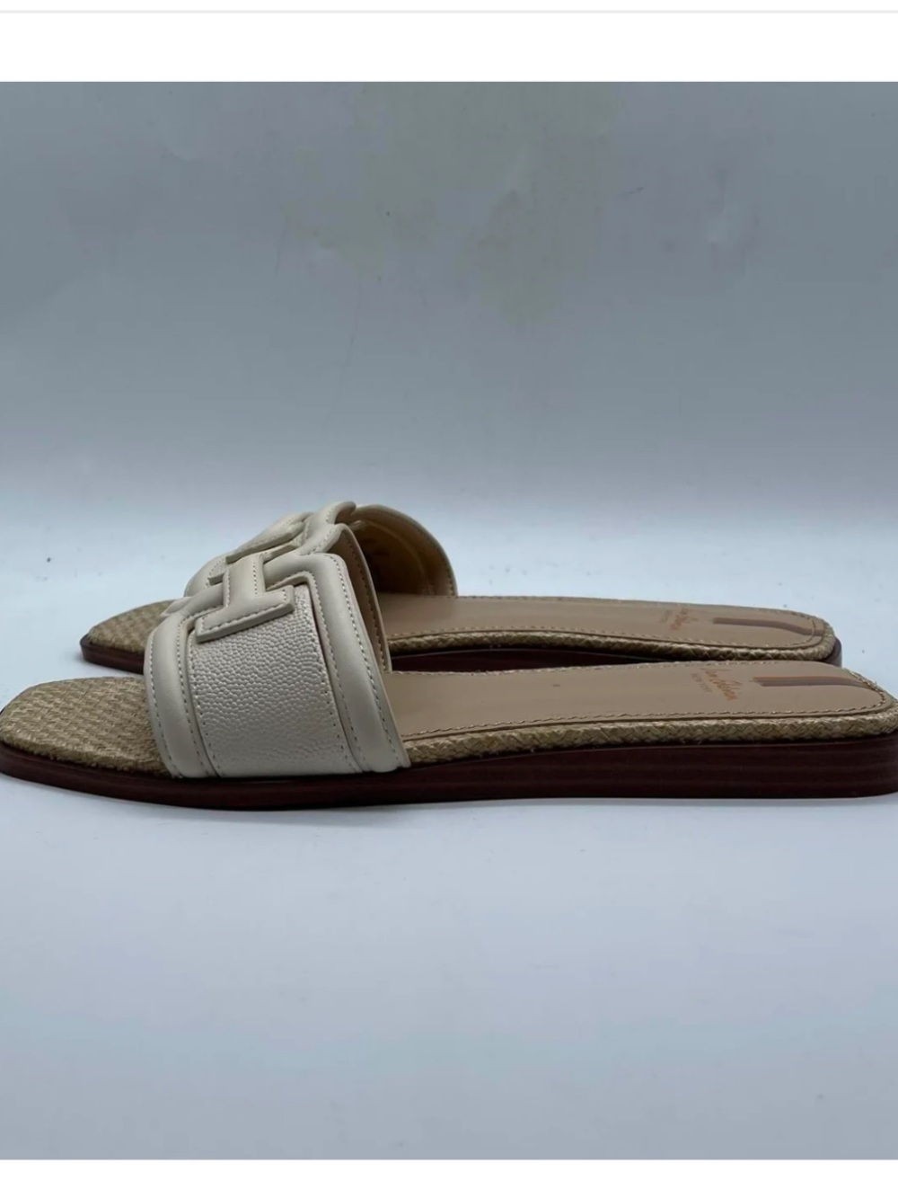 SAM EDELMAN Irina Slide Sandal in "Modern Ivory/Banana", Leather Upper
